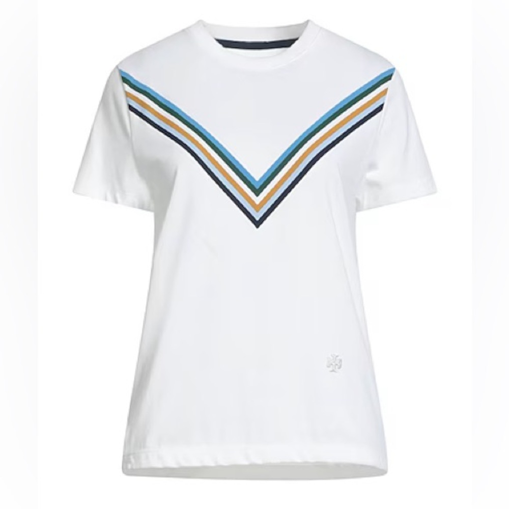 Tory Burch Tempo Chevron T-Shirt